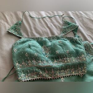 Beautiful sea green lehengha